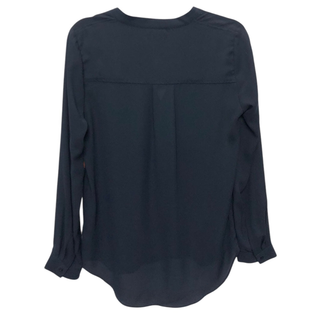 Blouse Ls By Maeve In Navy, Size:4