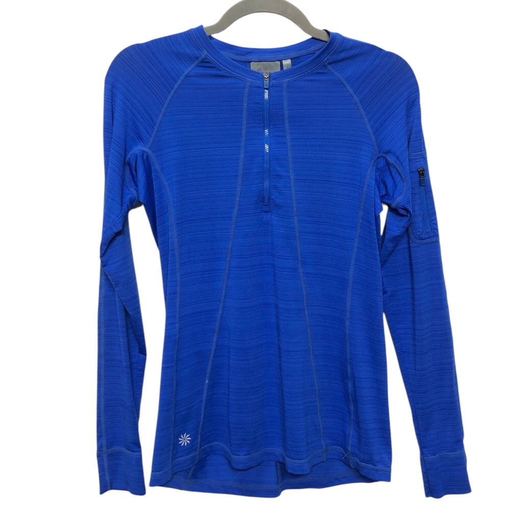 Athletic Top Ls Crewneck By Athleta In Blue, Size:S