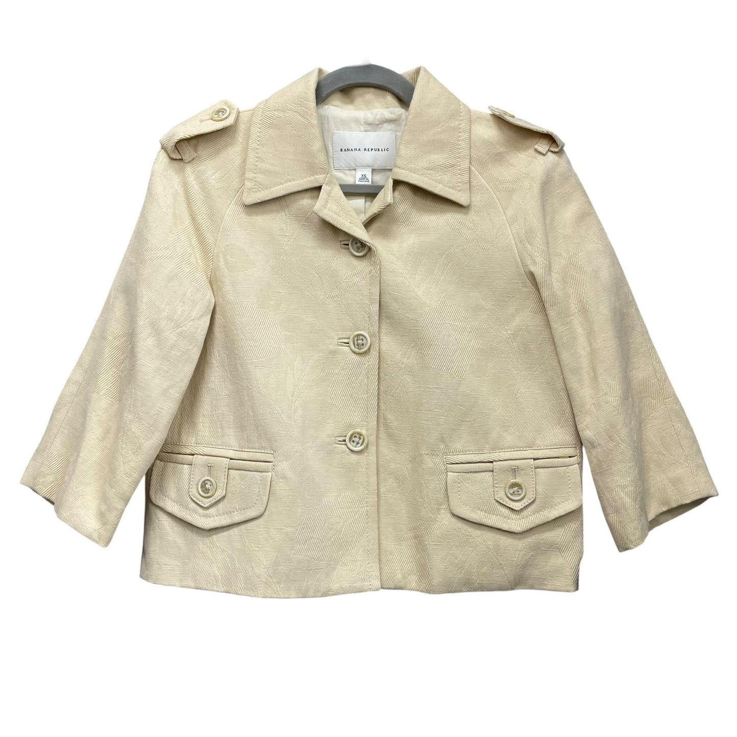 Blazer By Banana Republic In Cream, Size: Xs