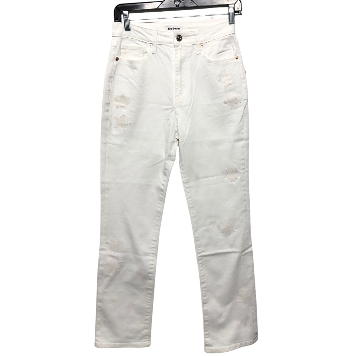 Jeans Straight By Juicy Couture In White, Size:2