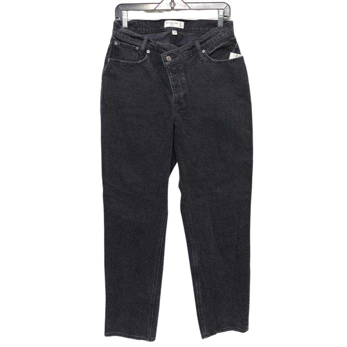 Jeans Boyfriend By Abercrombie And Fitch In Black Denim, Size:8
