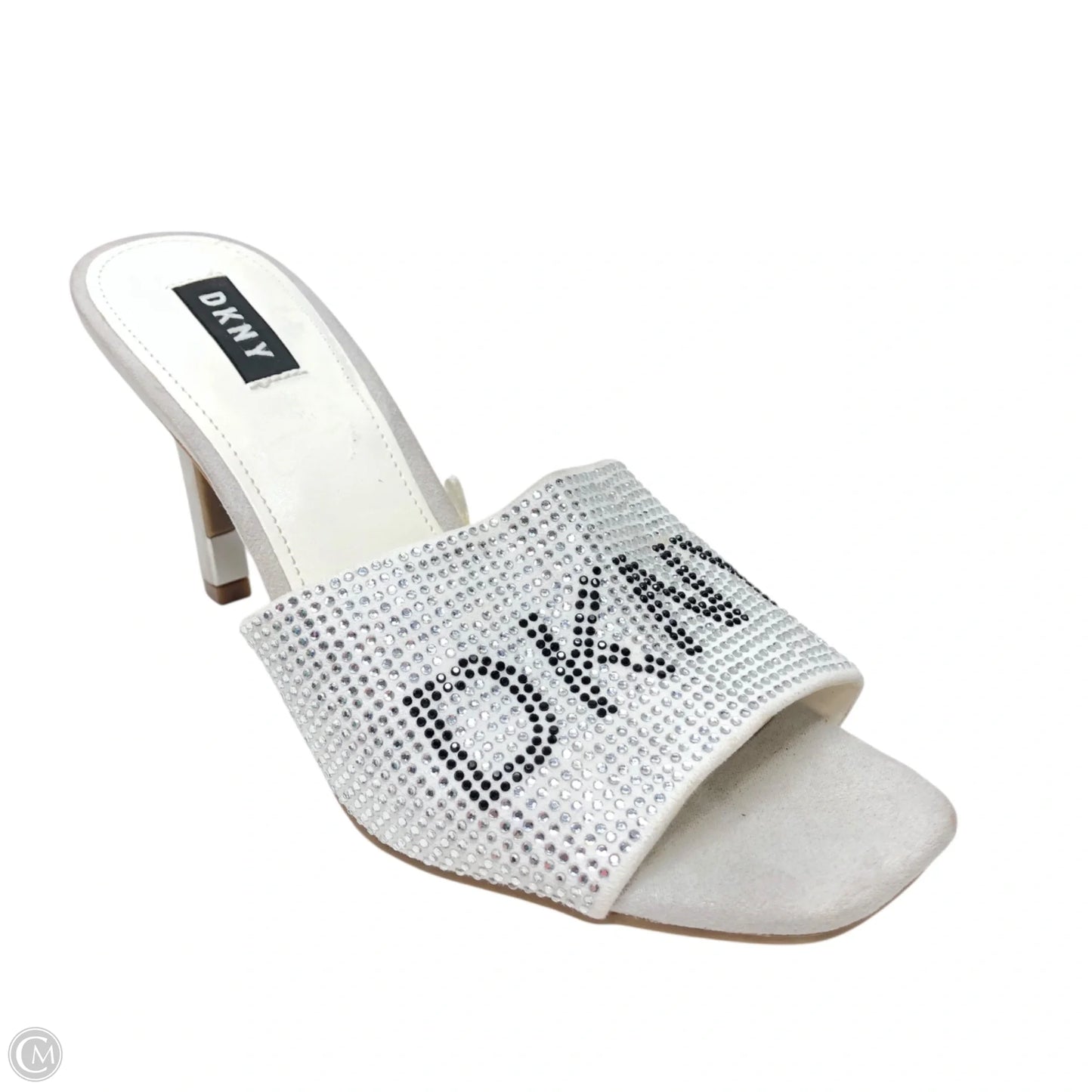 Shoes Heels Kitten By Dkny In Silver, Size: 7