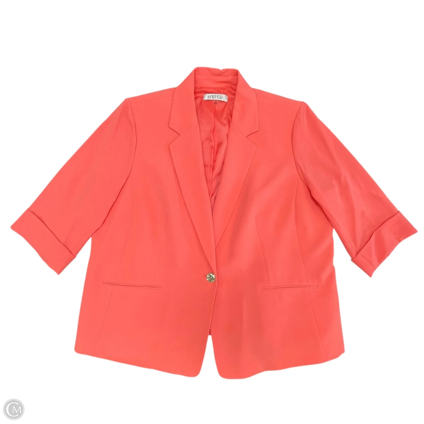 Blazer By Kasper In Coral, Size: 22