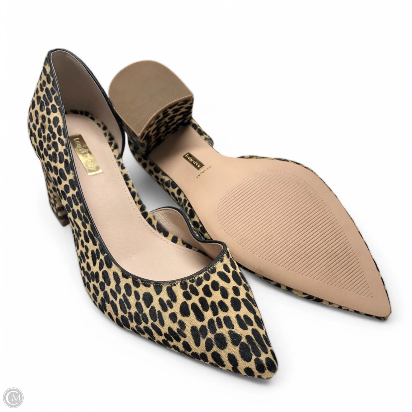 Shoes Heels Block By Louise Et Cie In Black & Brown, Size: 9.5