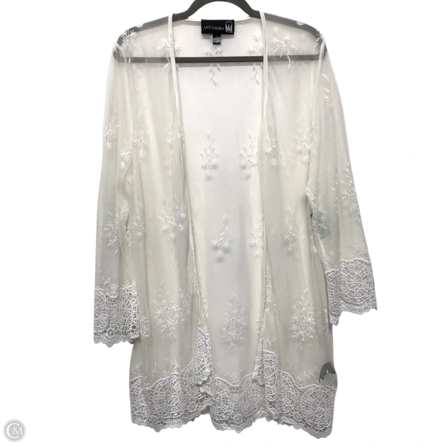 Swimwear Cover-up By Antthony In White, Size: 1x