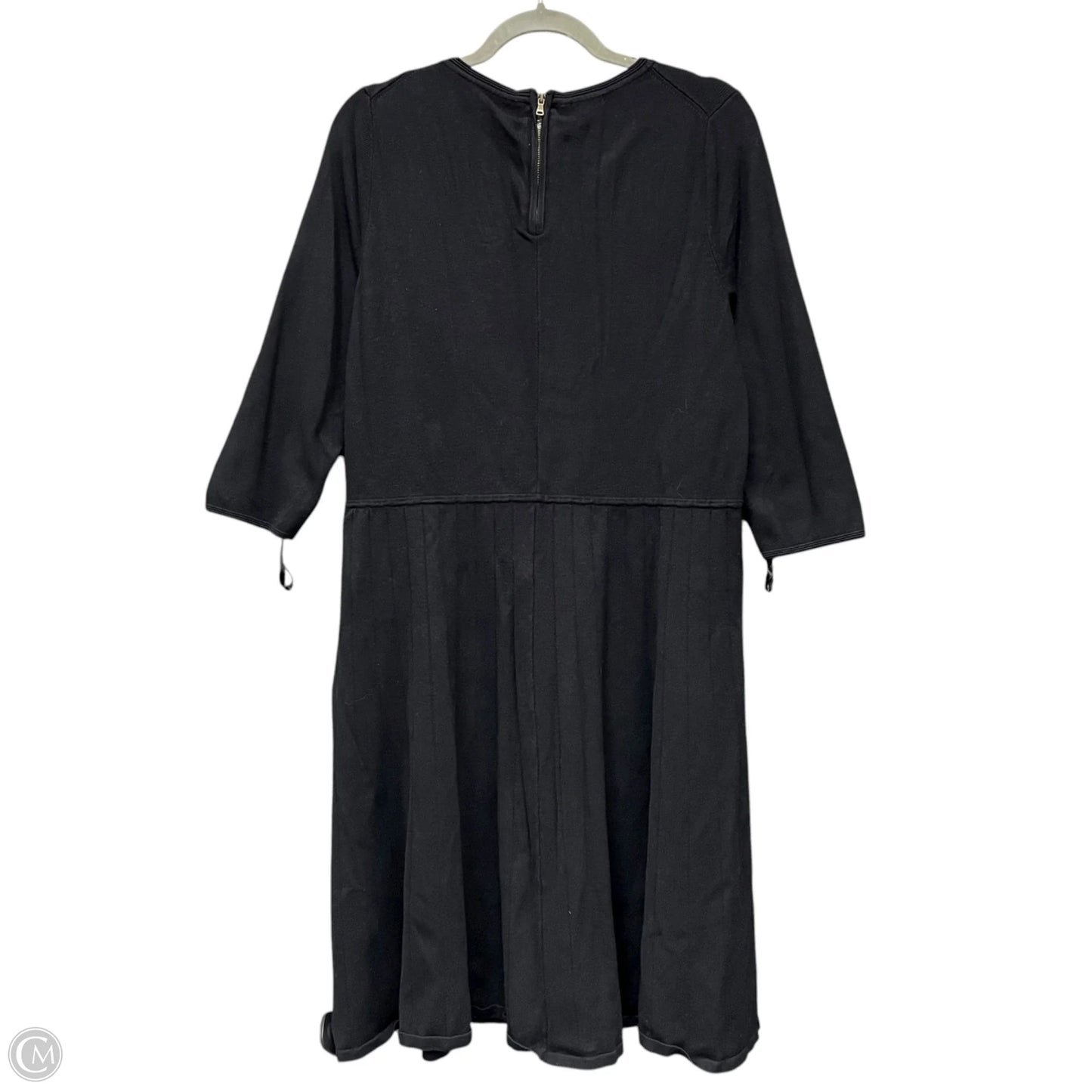 Dress Casual Midi By Talbots In Black, Size: 2x
