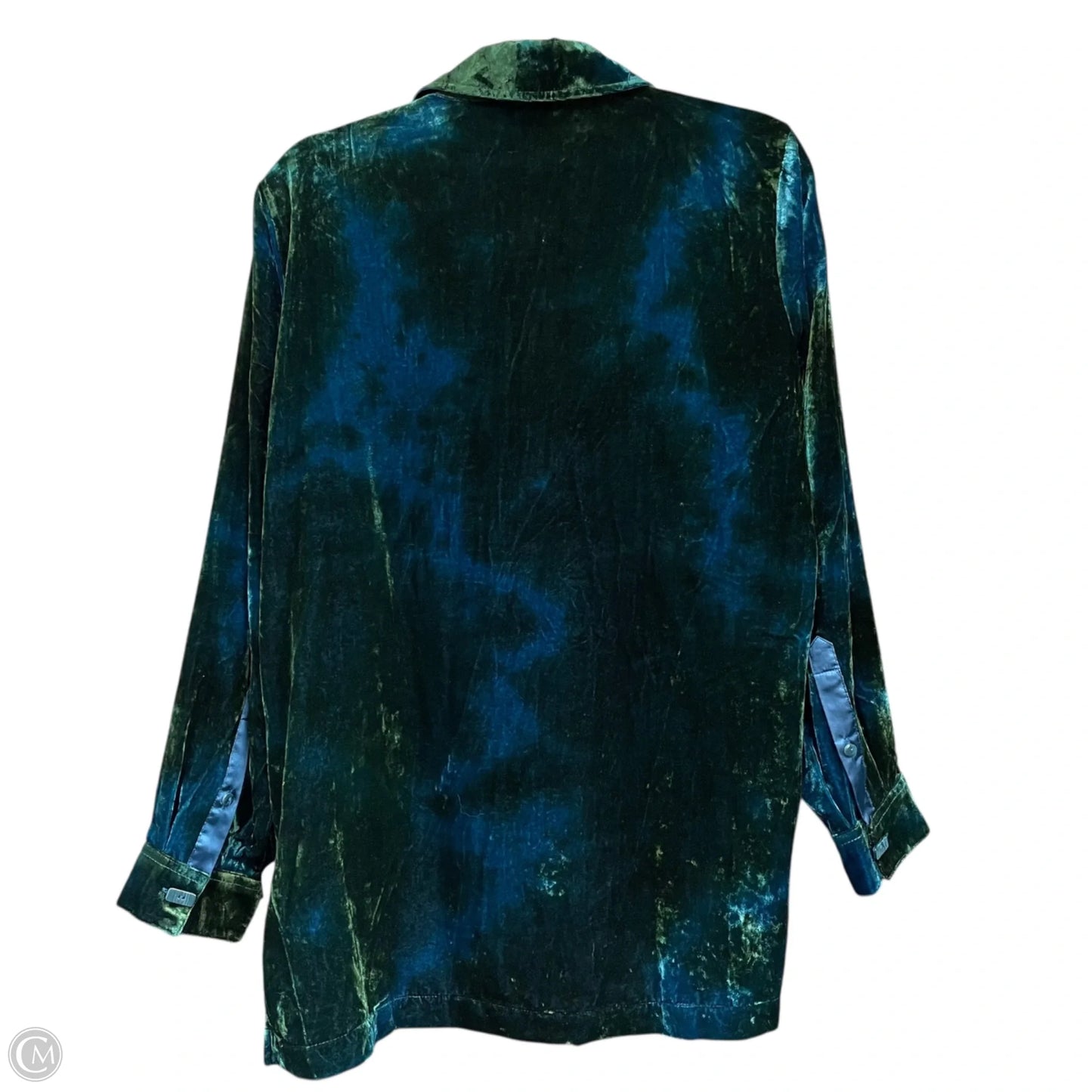 Top Long Sleeve By John Mark In Green, Size: S