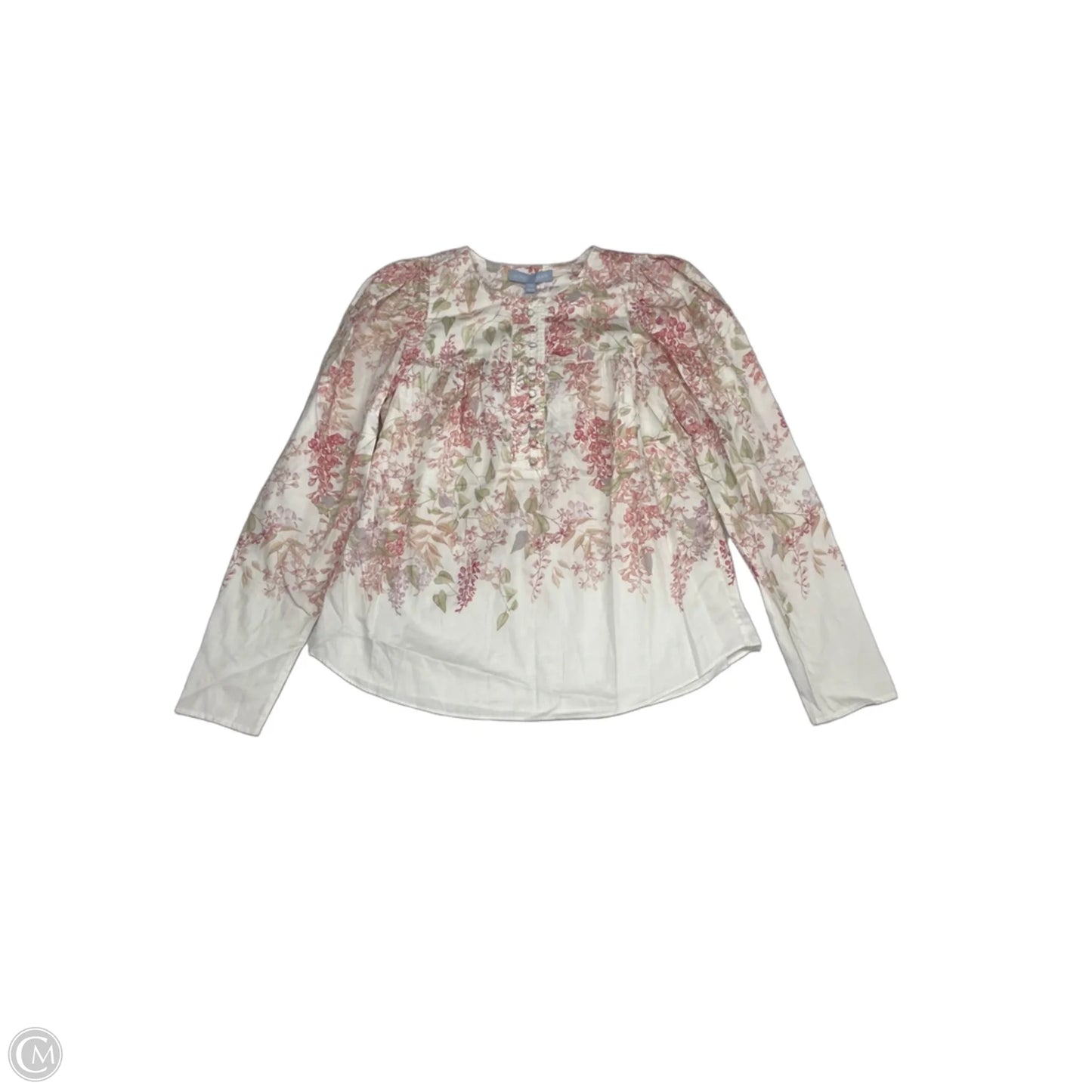 Top Long Sleeve By Antonio Melani In Pink & White, Size: Xs