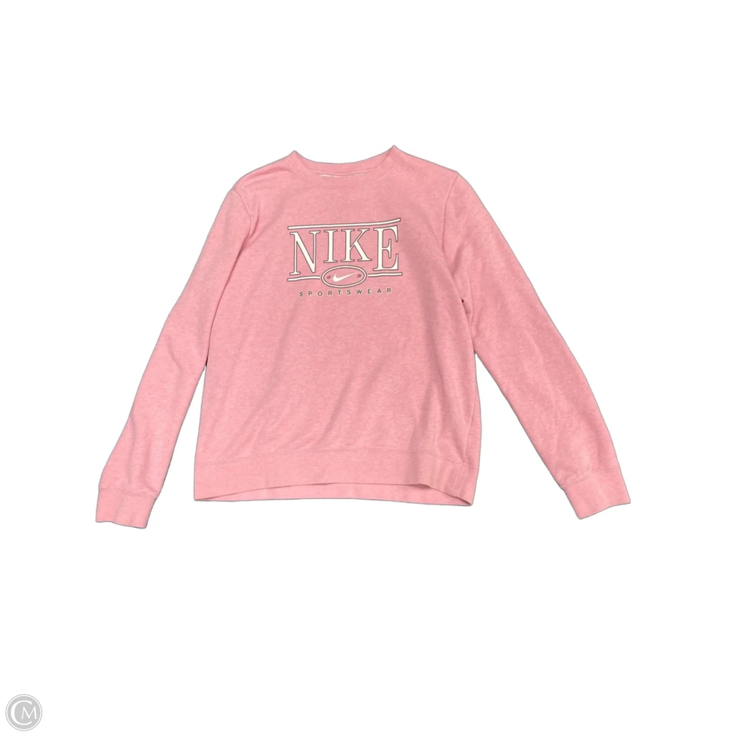 Sweatshirt Crewneck By Nike Apparel In Pink, Size: M
