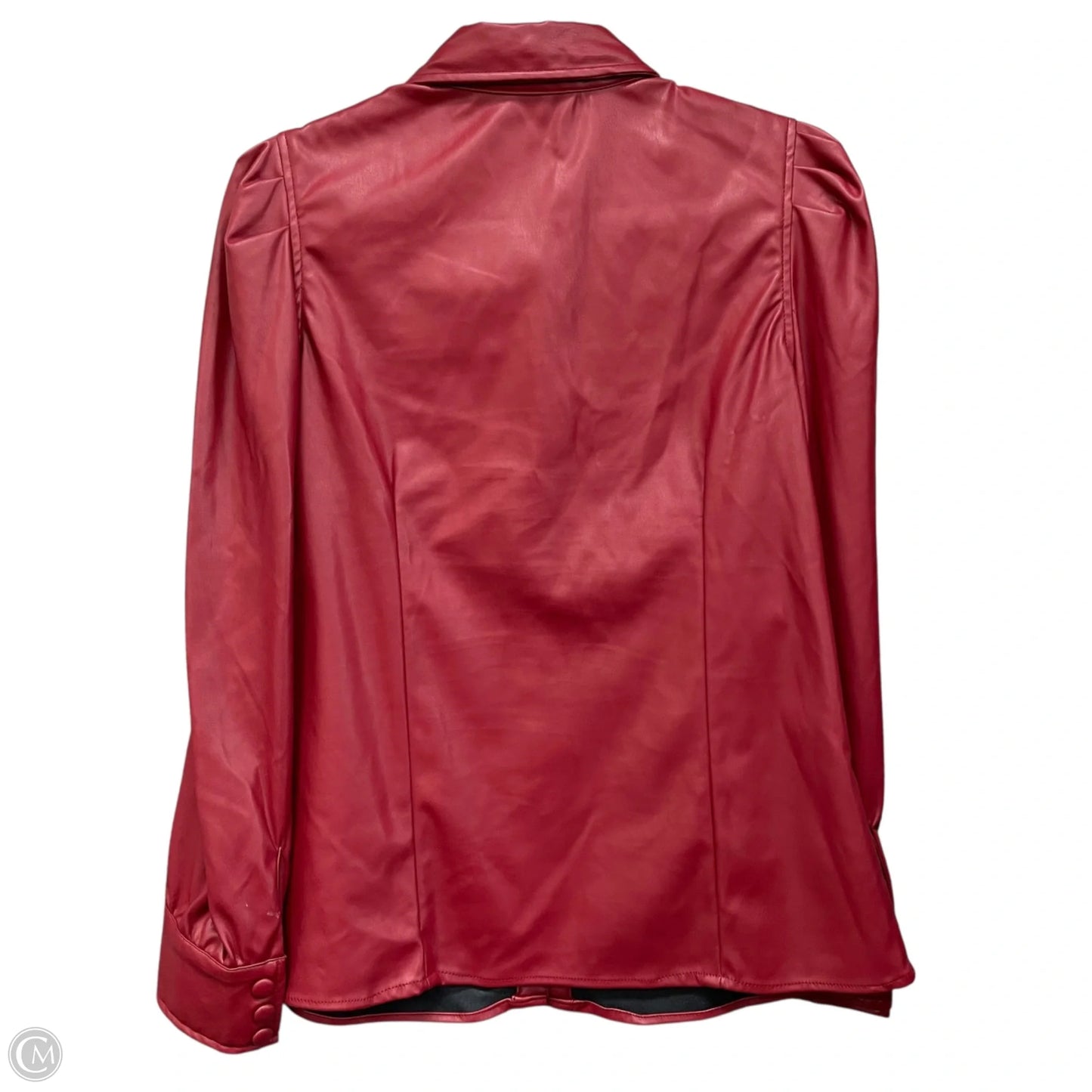 Jacket Shirt By New York And Co In Red, Size: M