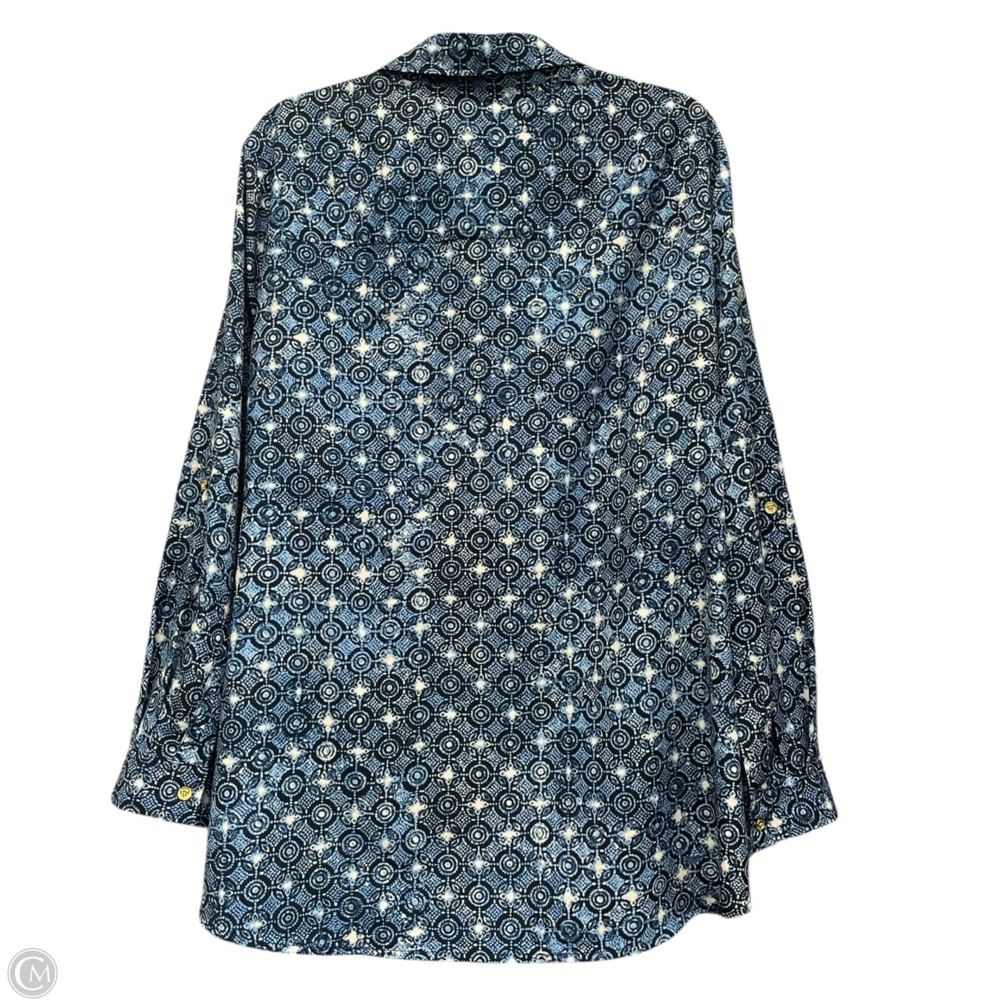 Top Long Sleeve By Michael By Michael Kors In Blue, Size: 2x