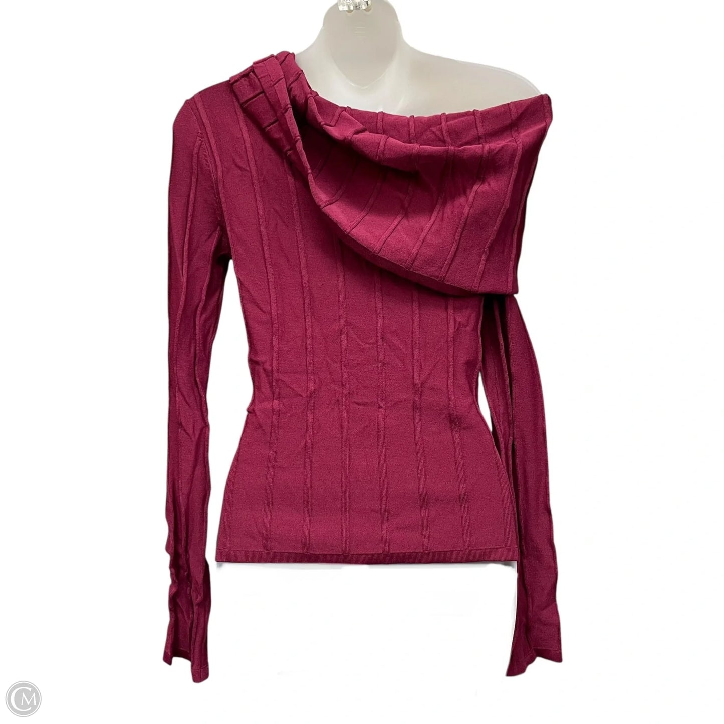 Top Long Sleeve By Nicholas In Maroon, Size: S