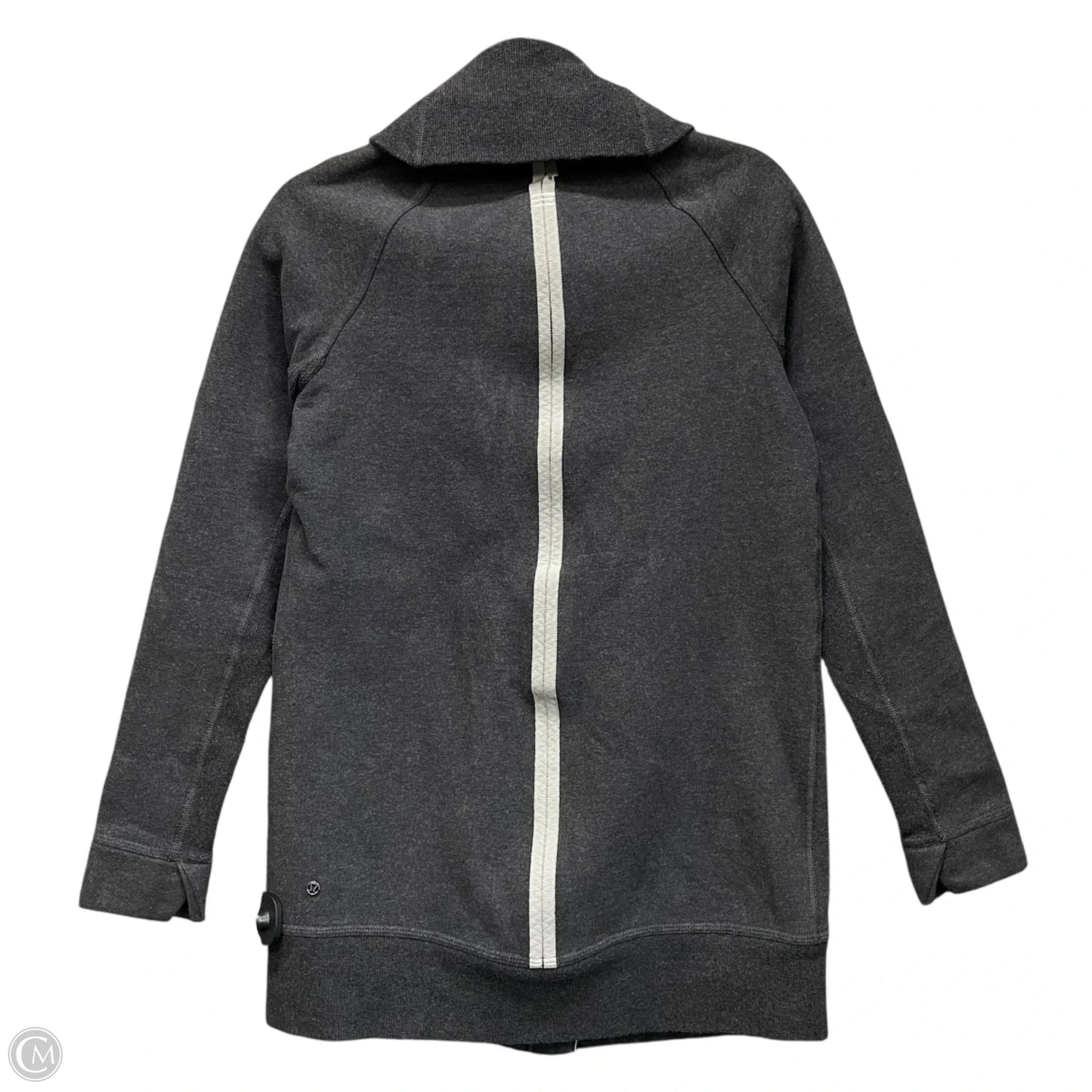 Athletic Jacket By Lululemon In Grey, Size: 4