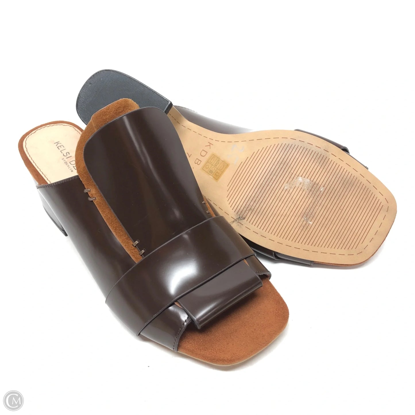 Sandals Heels Block By Kelsi Dagger In Brown, Size: 7