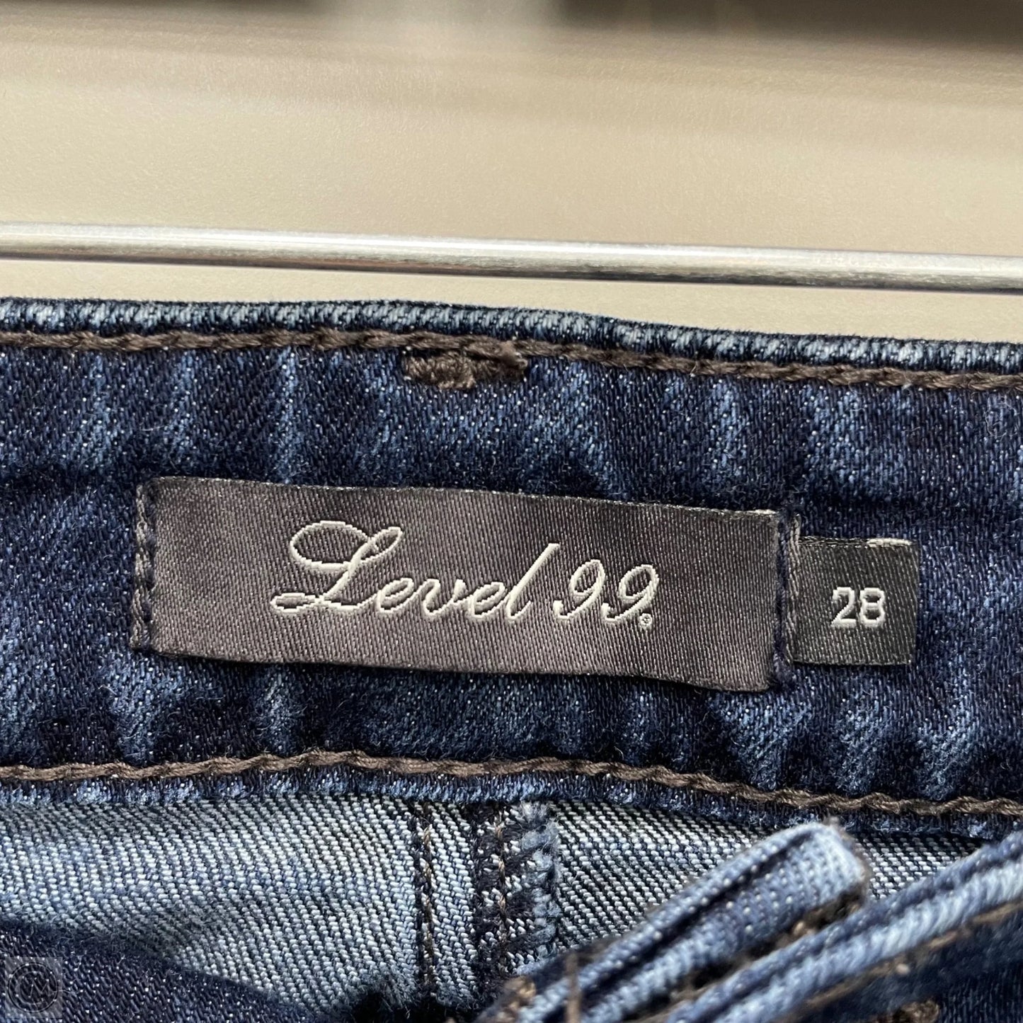 Jeans Flared By Level 99 In Blue Denim, Size: 6