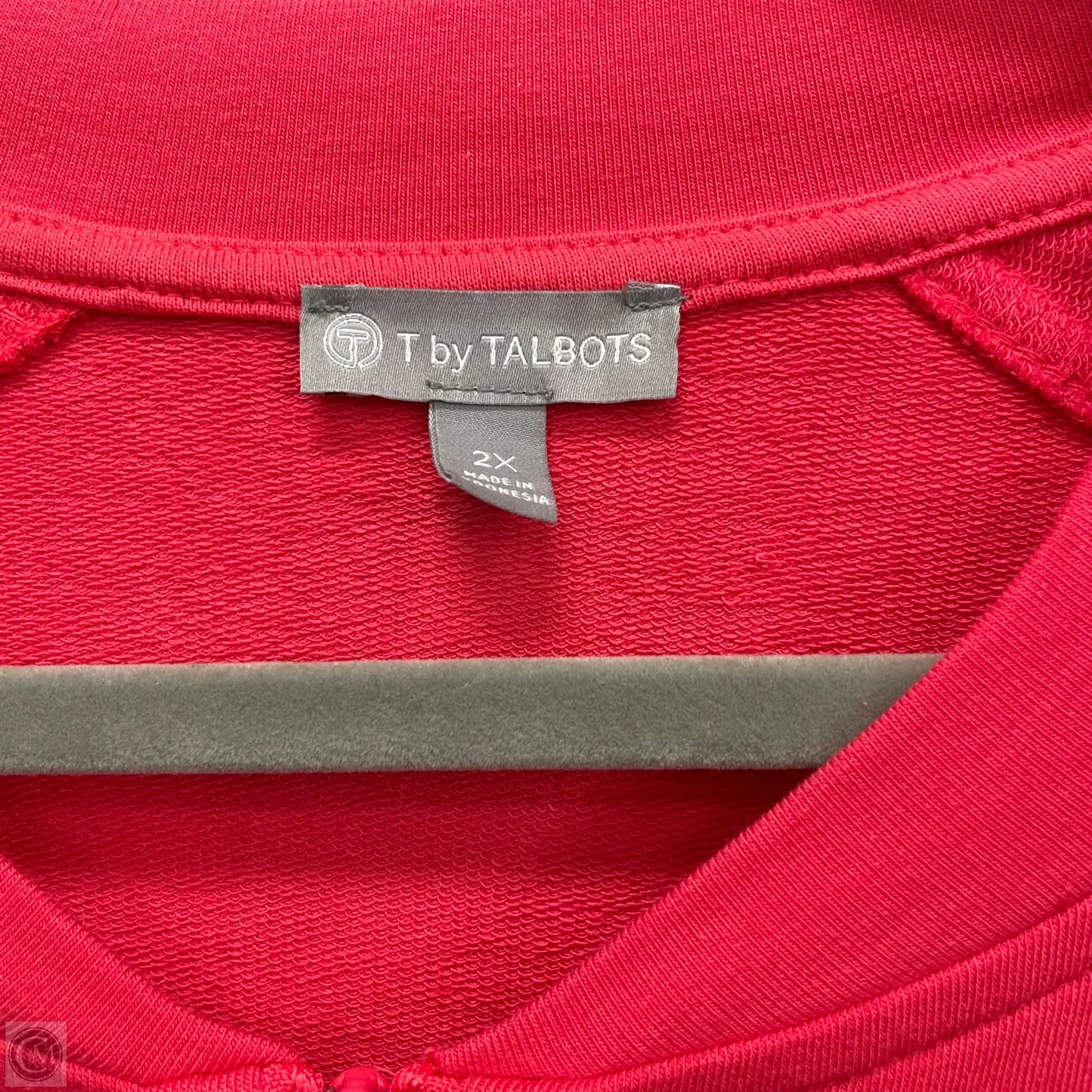 Athletic Jacket By Talbots In Red, Size: 2x