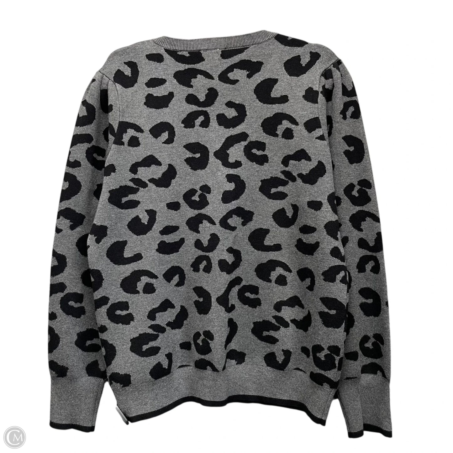 Sweater By Dkny In Black & Grey, Size: Xl