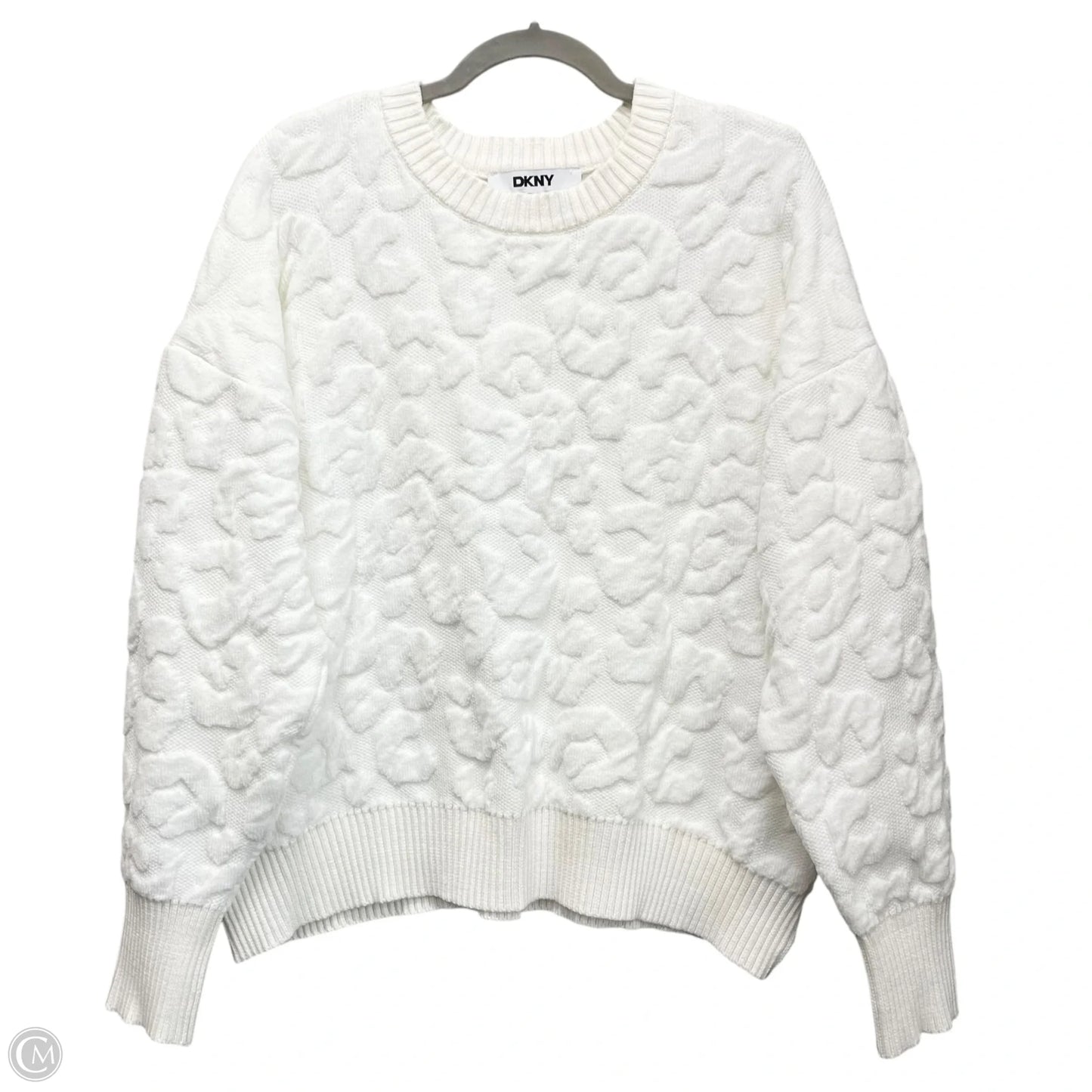 Sweater By Dkny In Ivory, Size: L