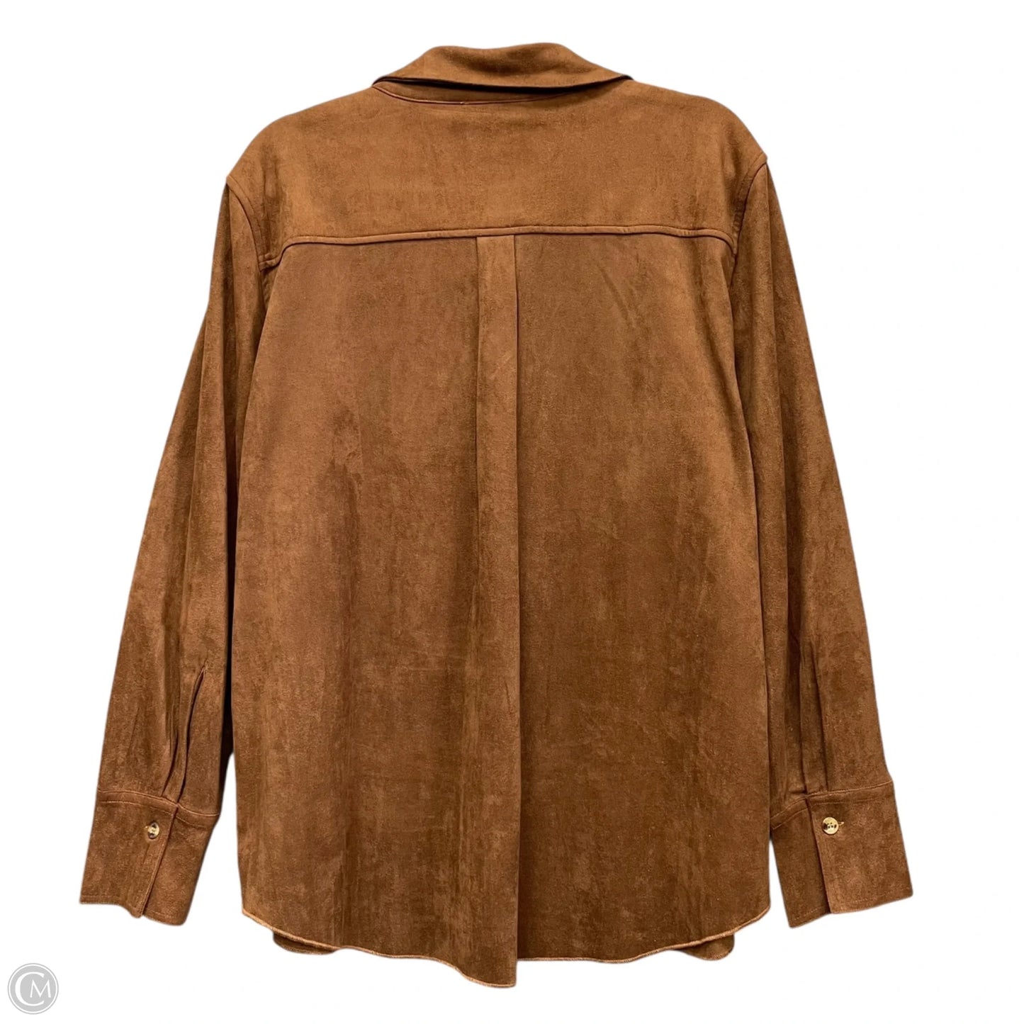 Top Long Sleeve By Clothes Mentor In Brown, Size: Xl