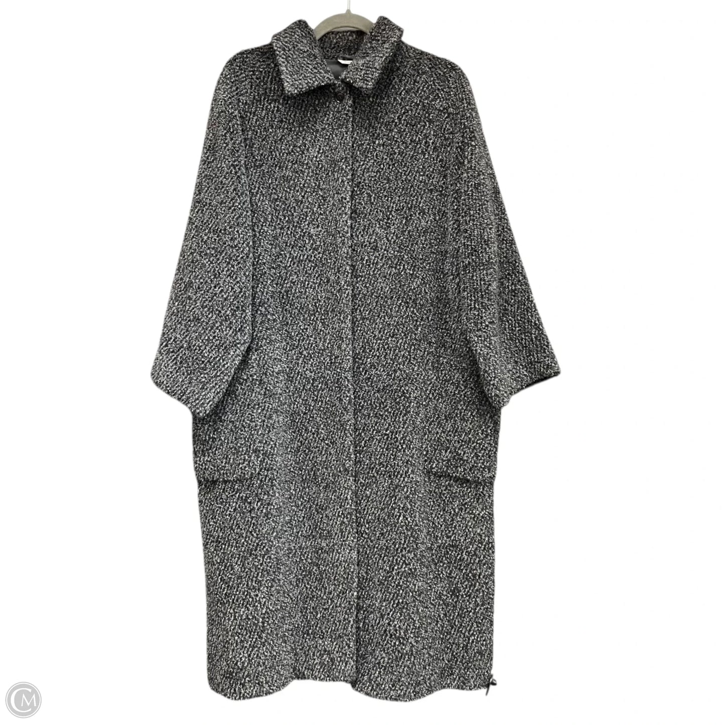 Coat Designer By Max Mara In Grey, Size: 10