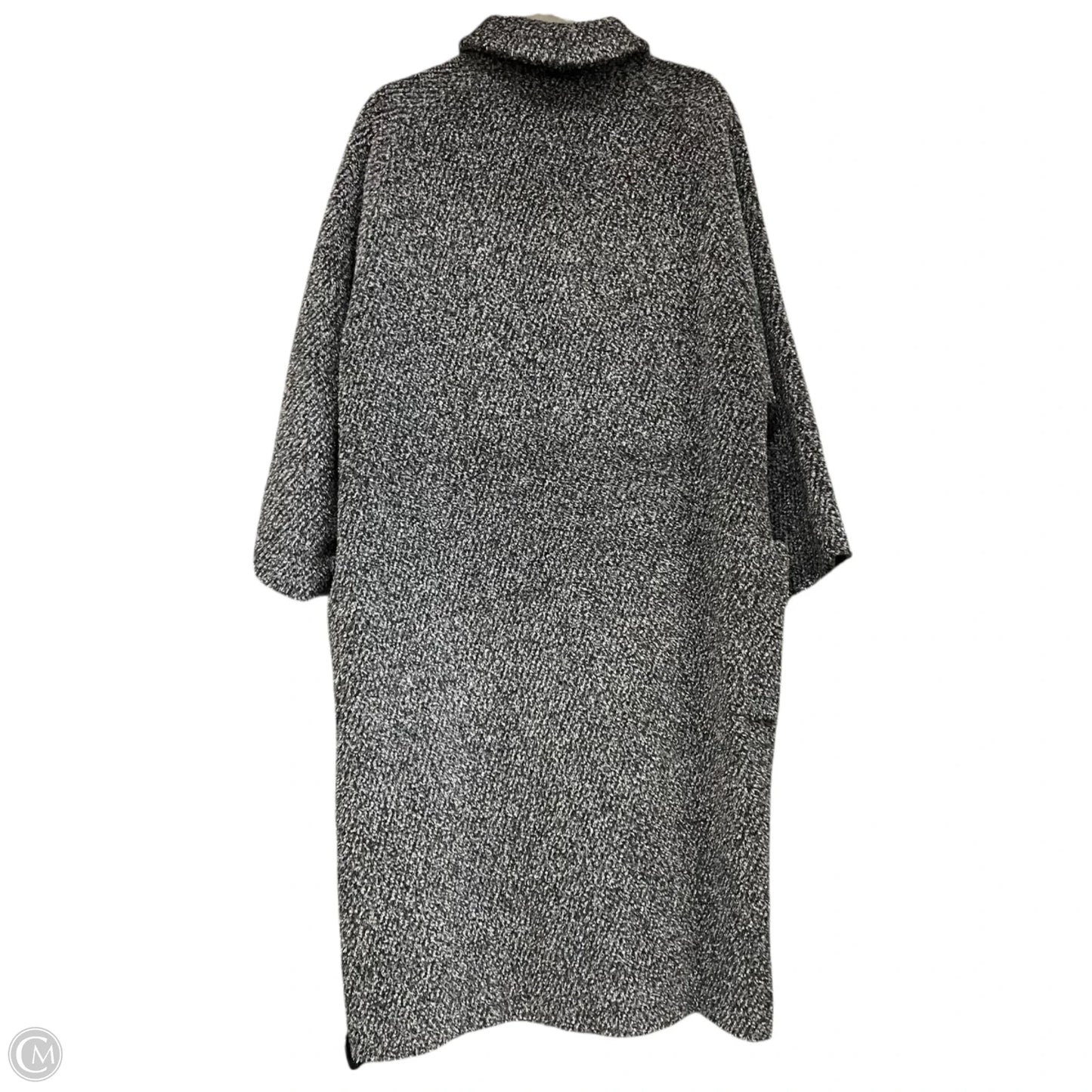 Coat Designer By Max Mara In Grey, Size: 10