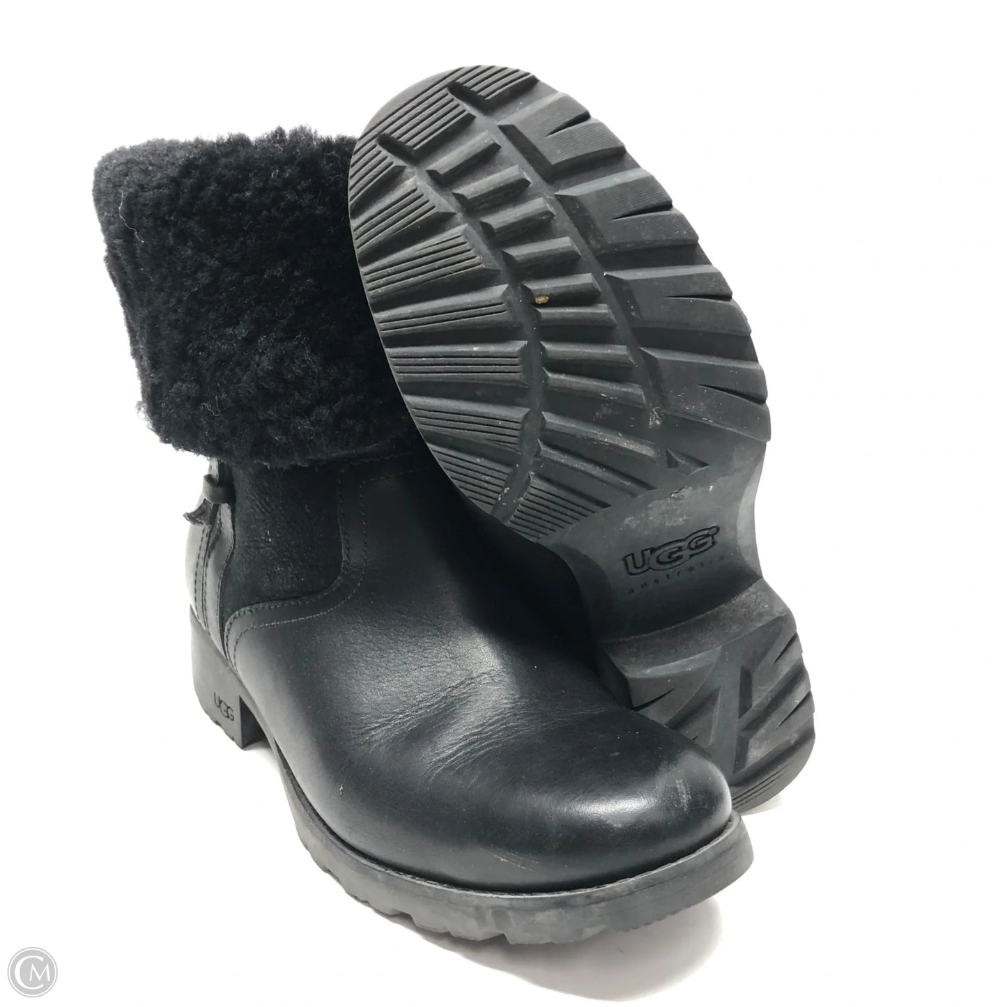 Boots Designer By Ugg In Black, Size: 8.5