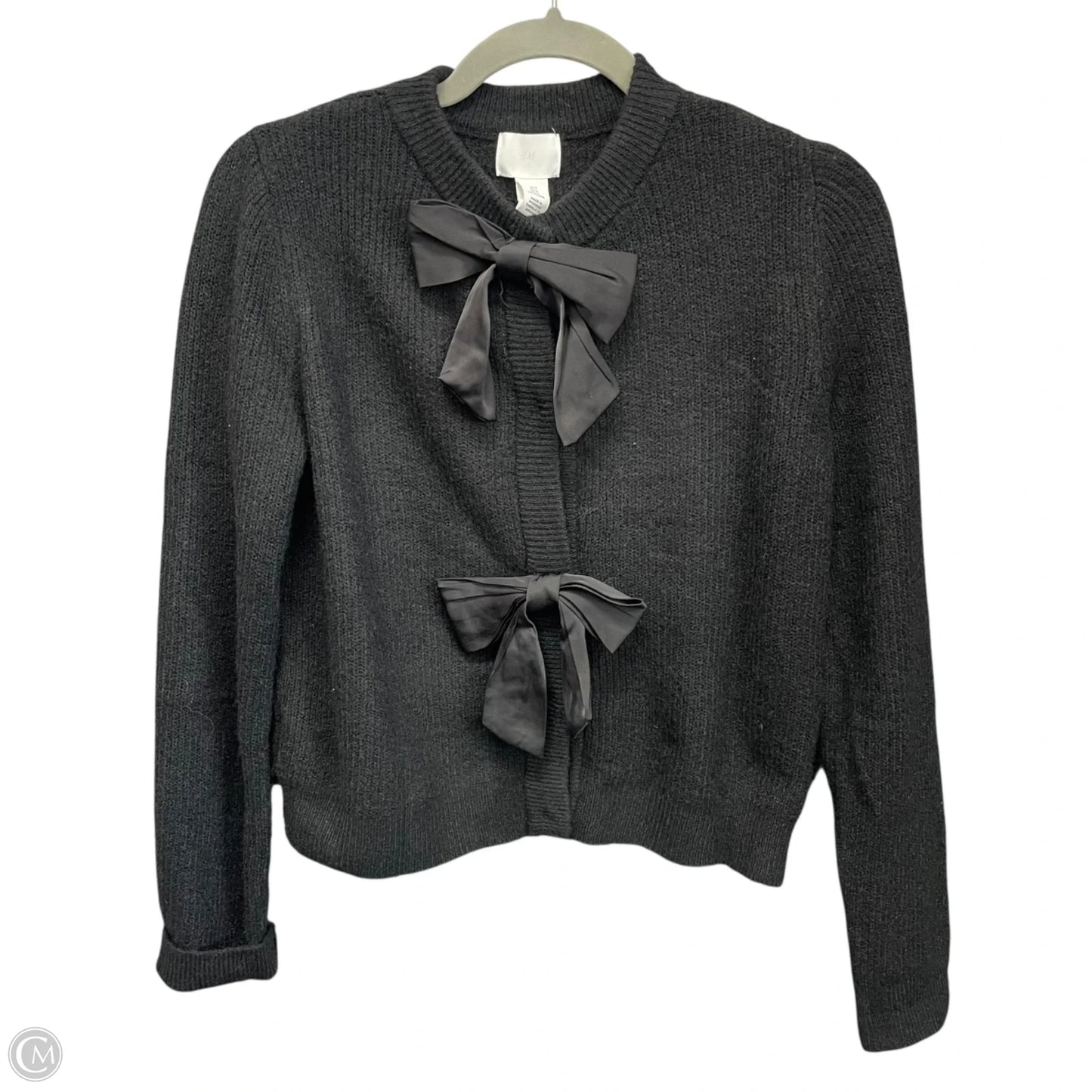 Sweater Cardigan By H&m In Black, Size: M