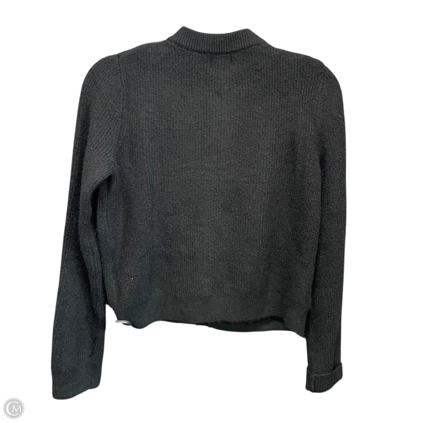 Sweater Cardigan By H&m In Black, Size: M
