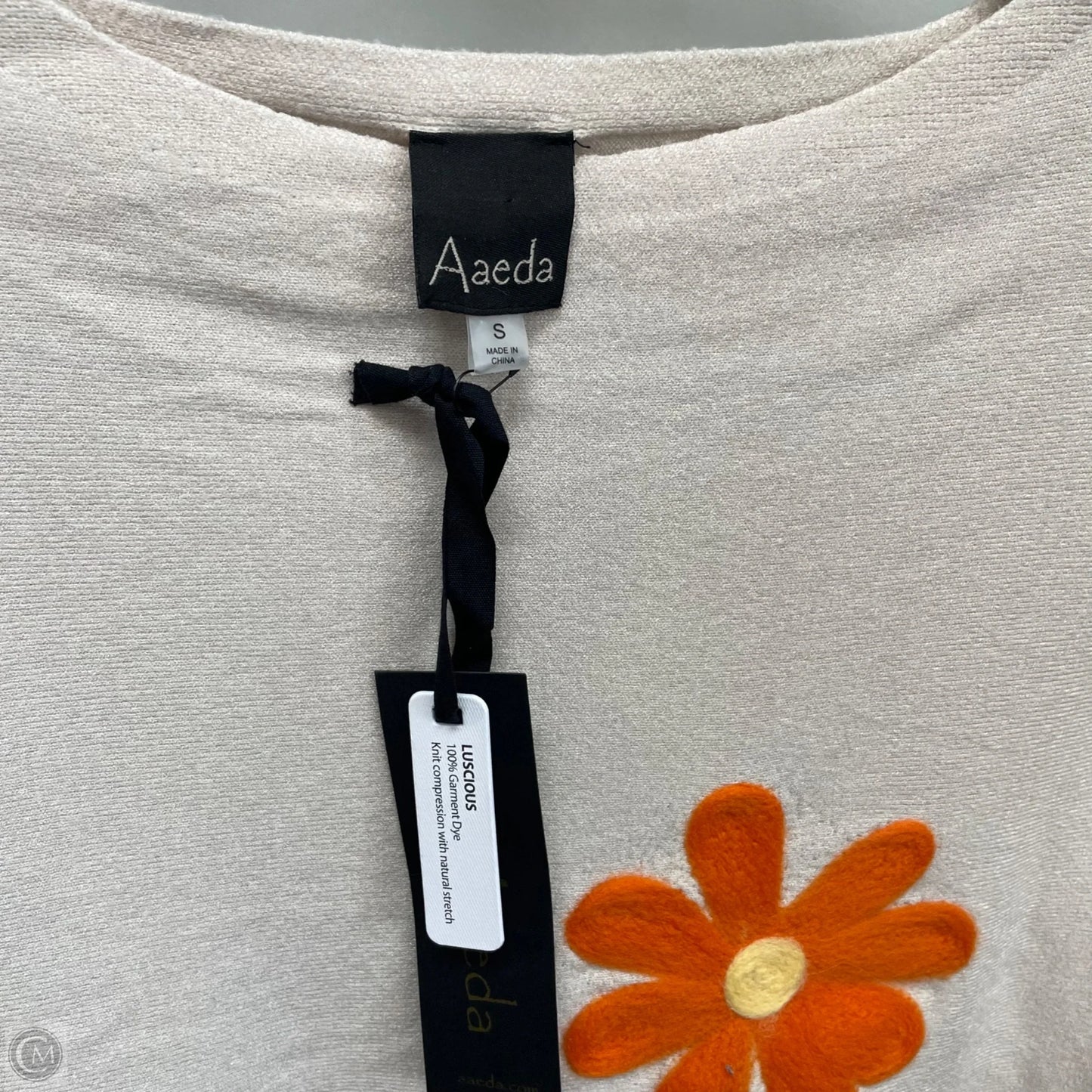 Sweater By Aaeda In Beige, Size: Sp