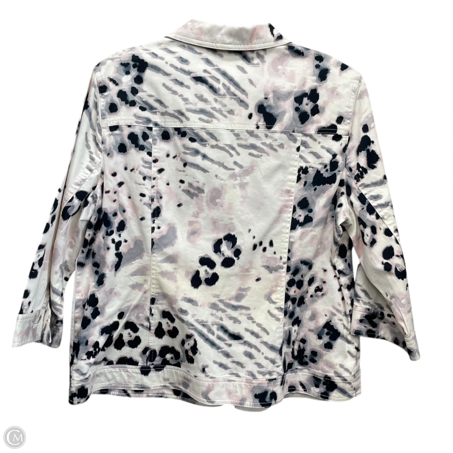 Jacket Shirt By Chicos In Multi-colored, Size: Xl