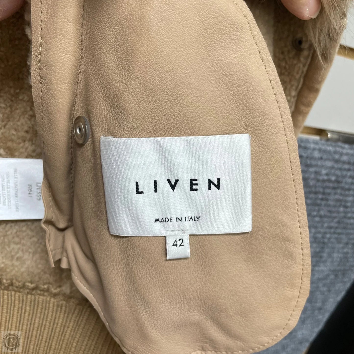 Jacket Leather By Cma In Tan, Size: Xs