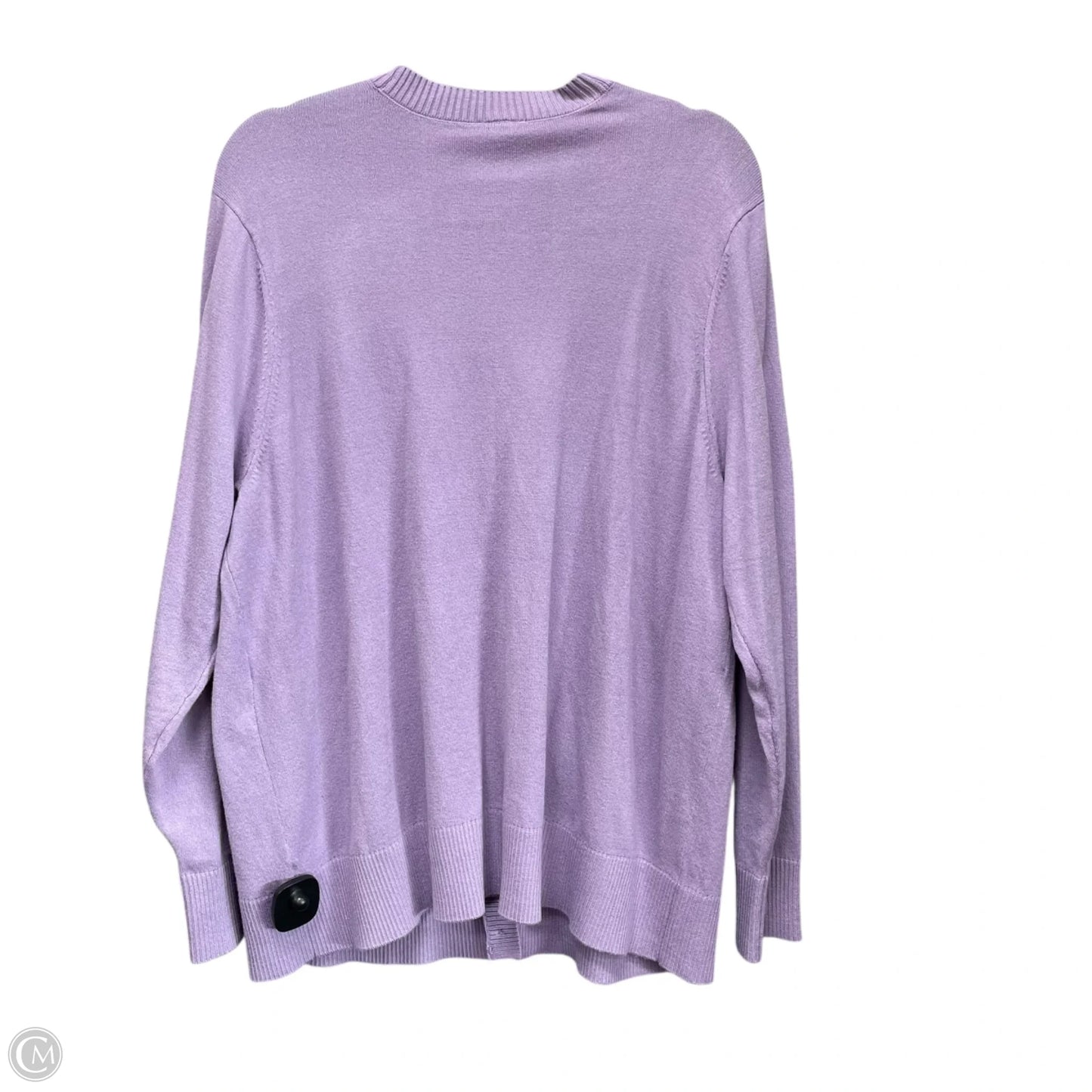 Sweater Cardigan By Torrid In Purple, Size: 1x