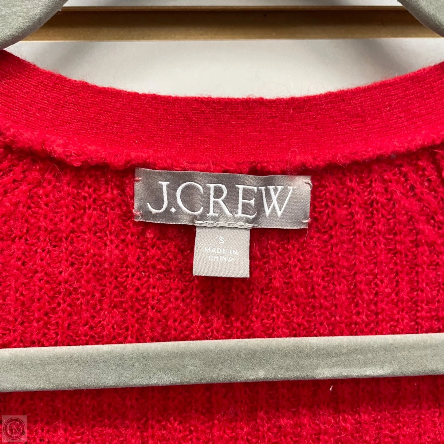 Sweater Cardigan By J. Crew In Red, Size: S