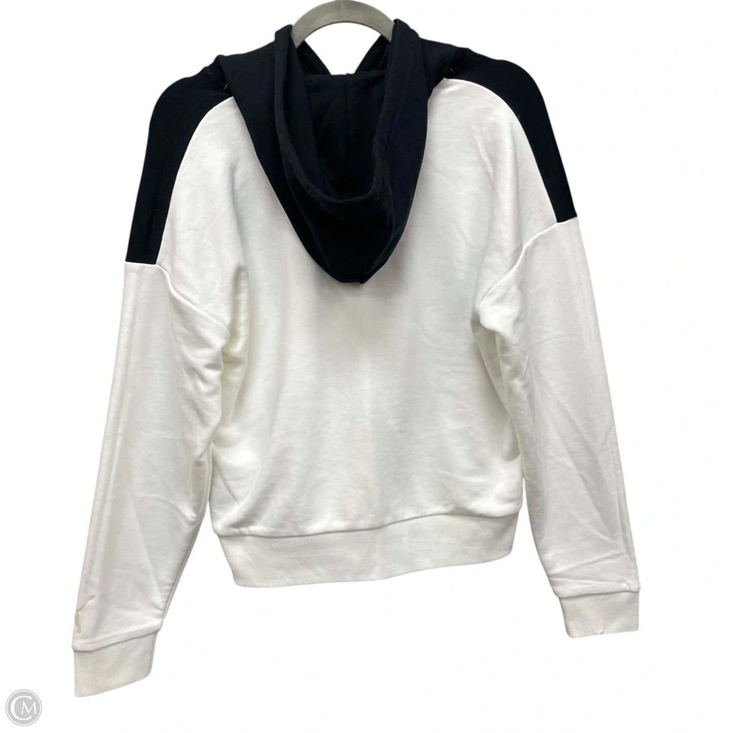 Sweatshirt Hoodie By Puma In Black & White, Size: S