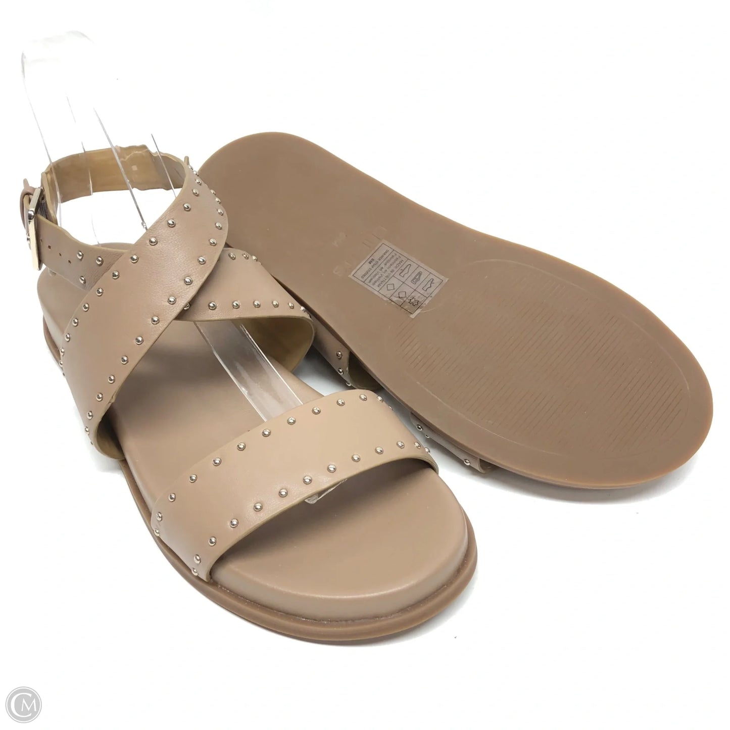 Sandals Flats By Chicos In Tan, Size: 8