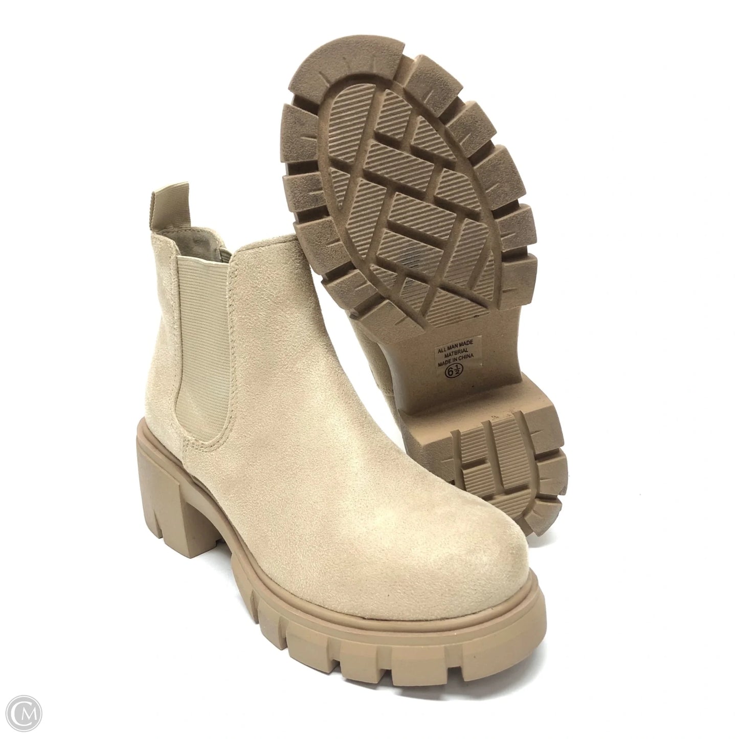 Boots Combat By Soda In Beige, Size: 6.5