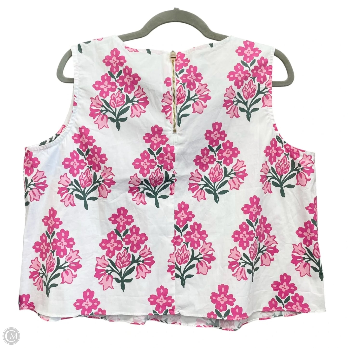 Top Sleeveless By Sail To Sable In Floral Print, Size: Xl