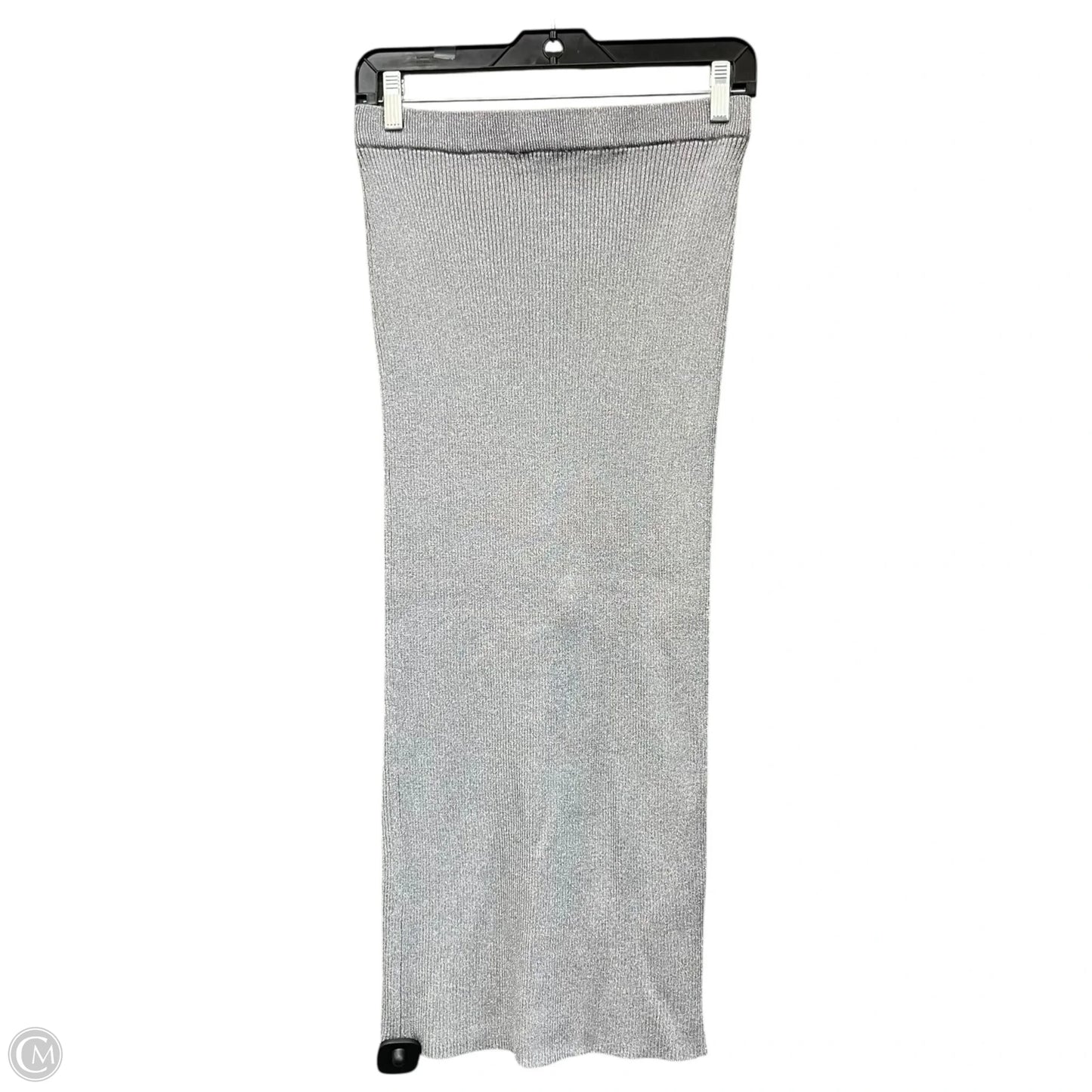 Skirt Midi By Zara In Silver, Size: M