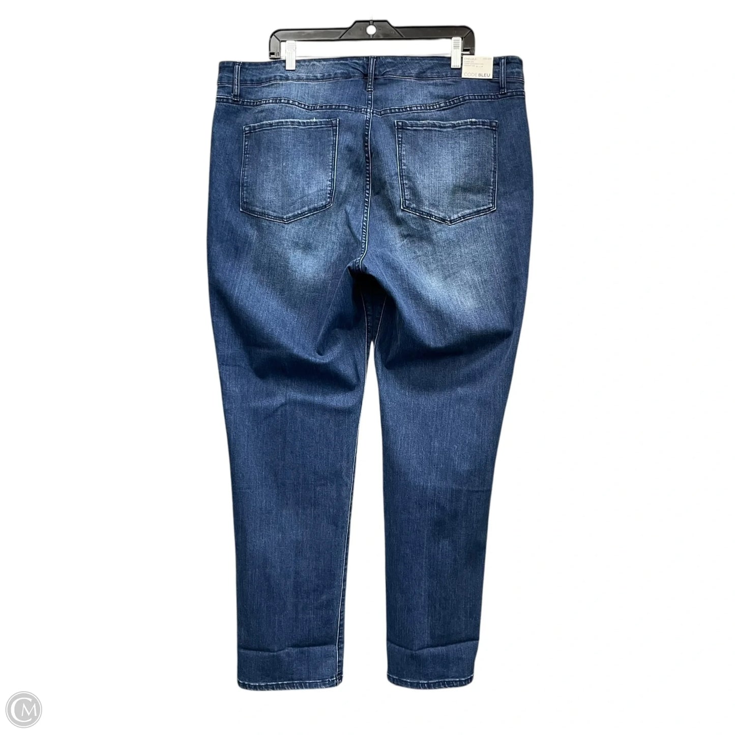 Jeans Straight By Code Blue In Blue Denim, Size: 22