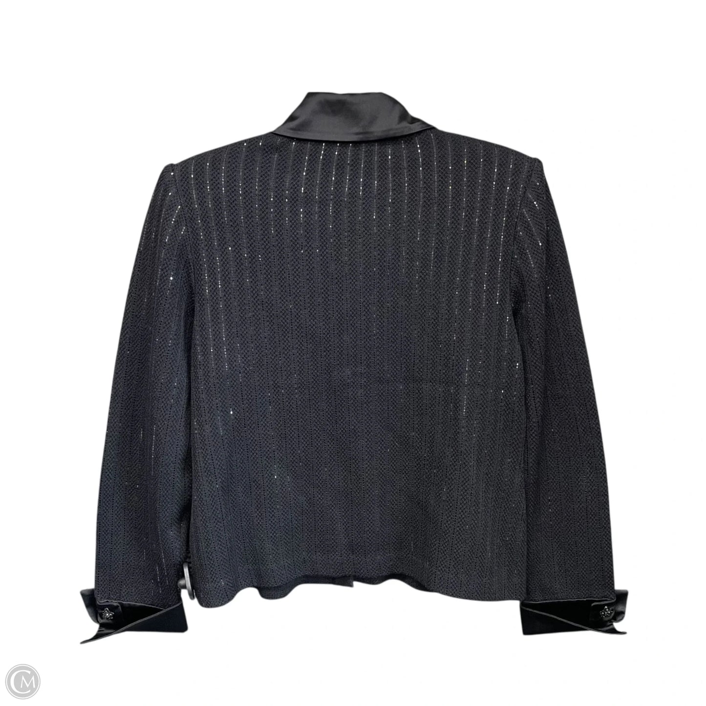 Jacket Luxury Designer By St John Collection In Black, Size: 6