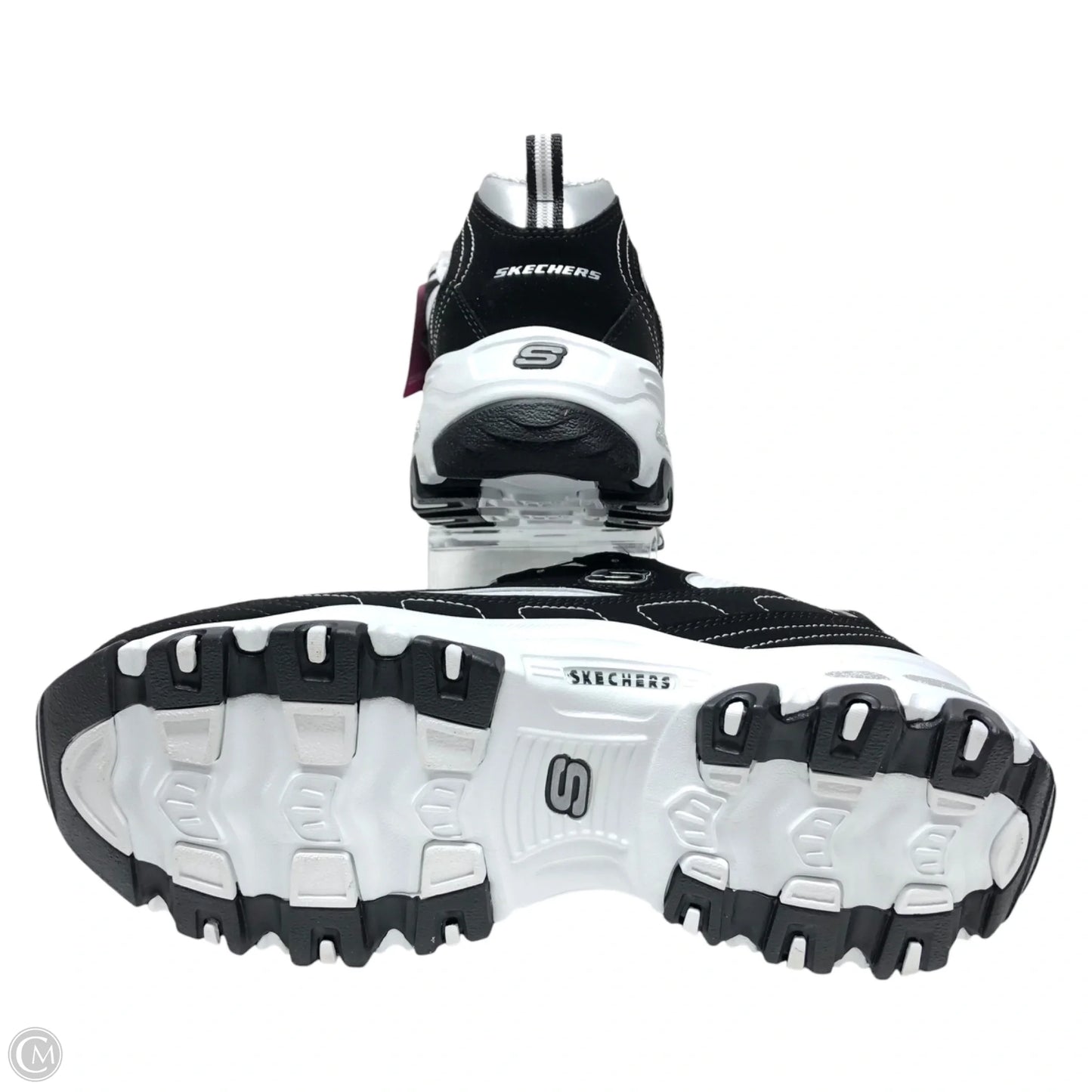 Shoes Athletic By Skechers In Black & White, Size: 11