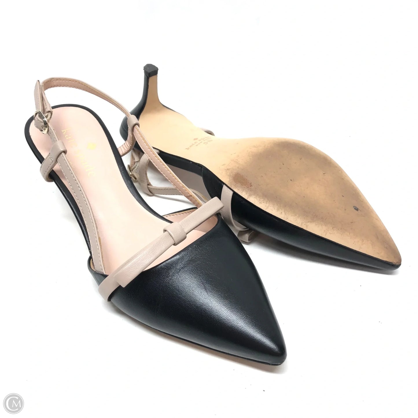 Shoes Designer By Kate Spade In Black & Tan, Size: 5