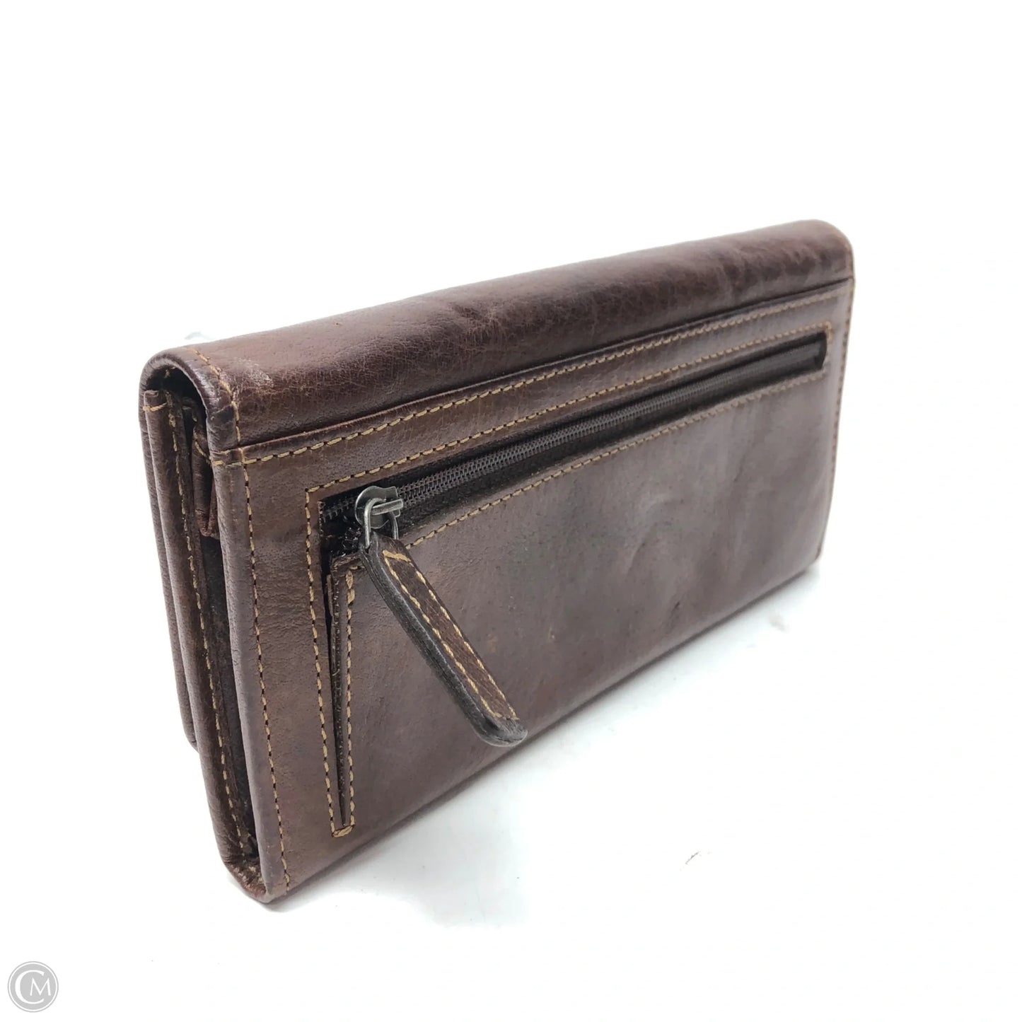 Wallet Leather By Clothes Mentor, Size: Medium