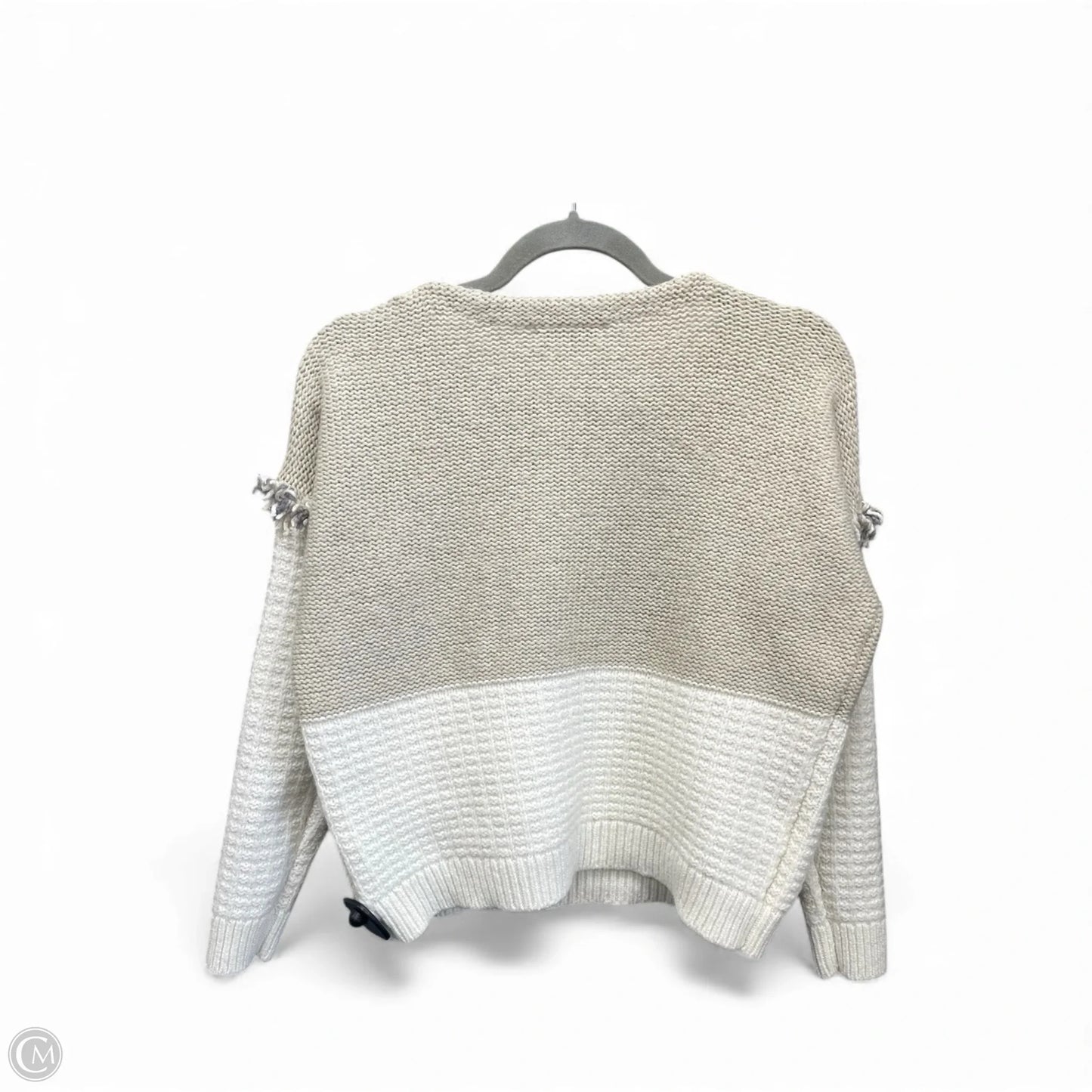 Sweater By Madewell In Tan & White, Size: S
