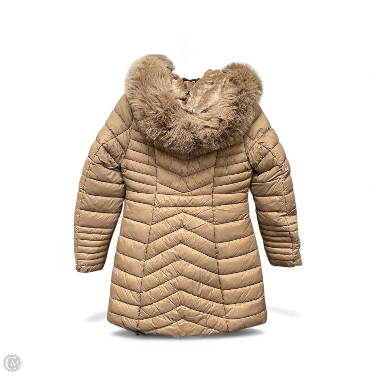 Coat Puffer & Quilted By Clothes Mentor In Tan, Size: S