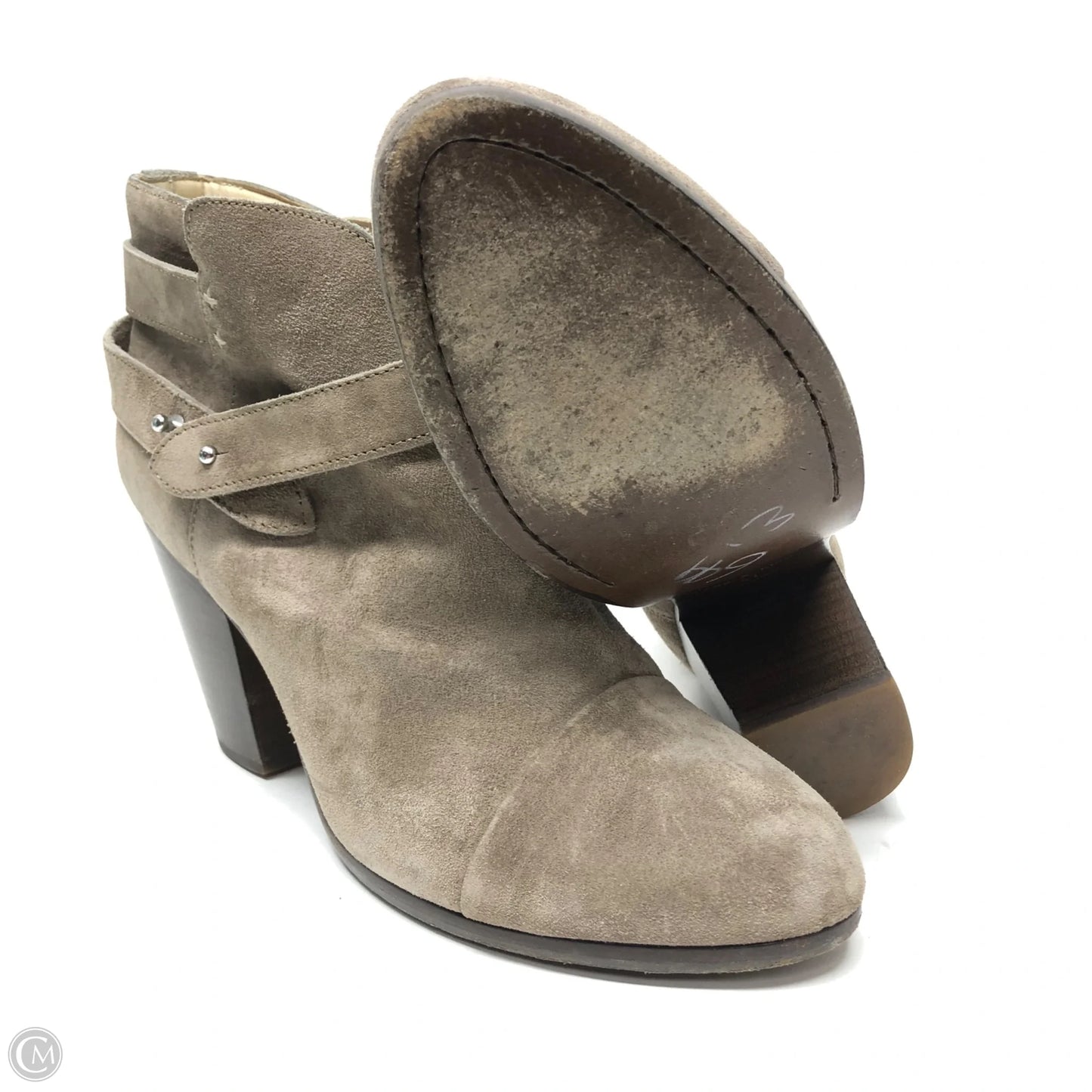 Boots Ankle Heels By Rag And Bone In Taupe, Size: 10