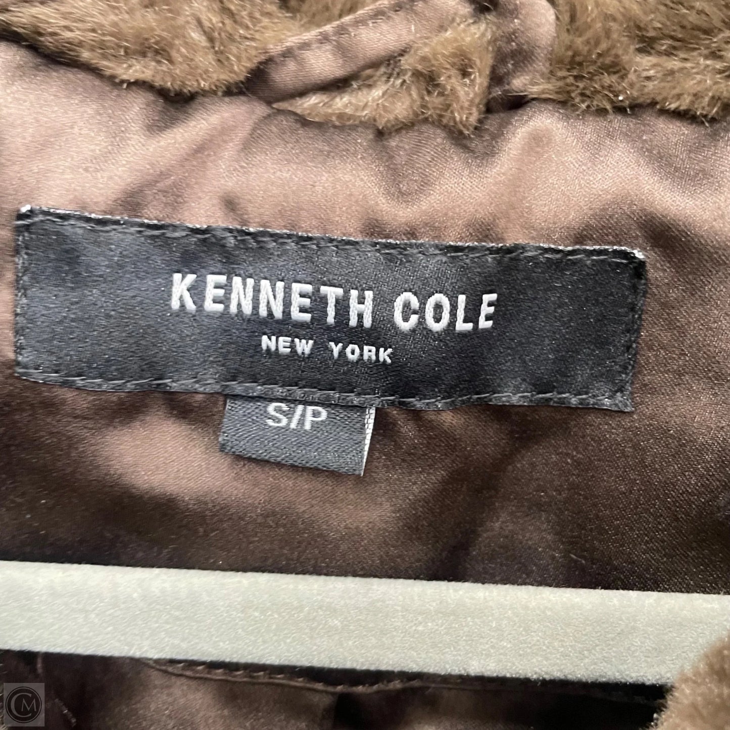 Coat Faux Fur & Sherpa By Kenneth Cole In Brown, Size: S
