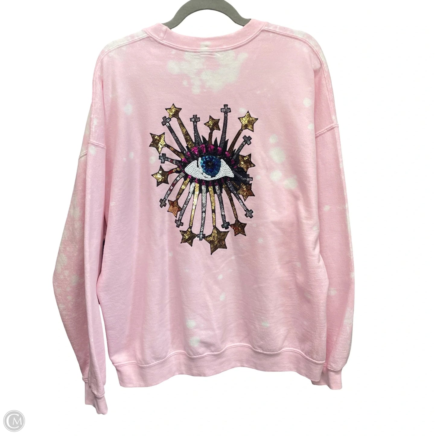 Sweatshirt Crewneck By Clothes Mentor In Pink, Size: Xl