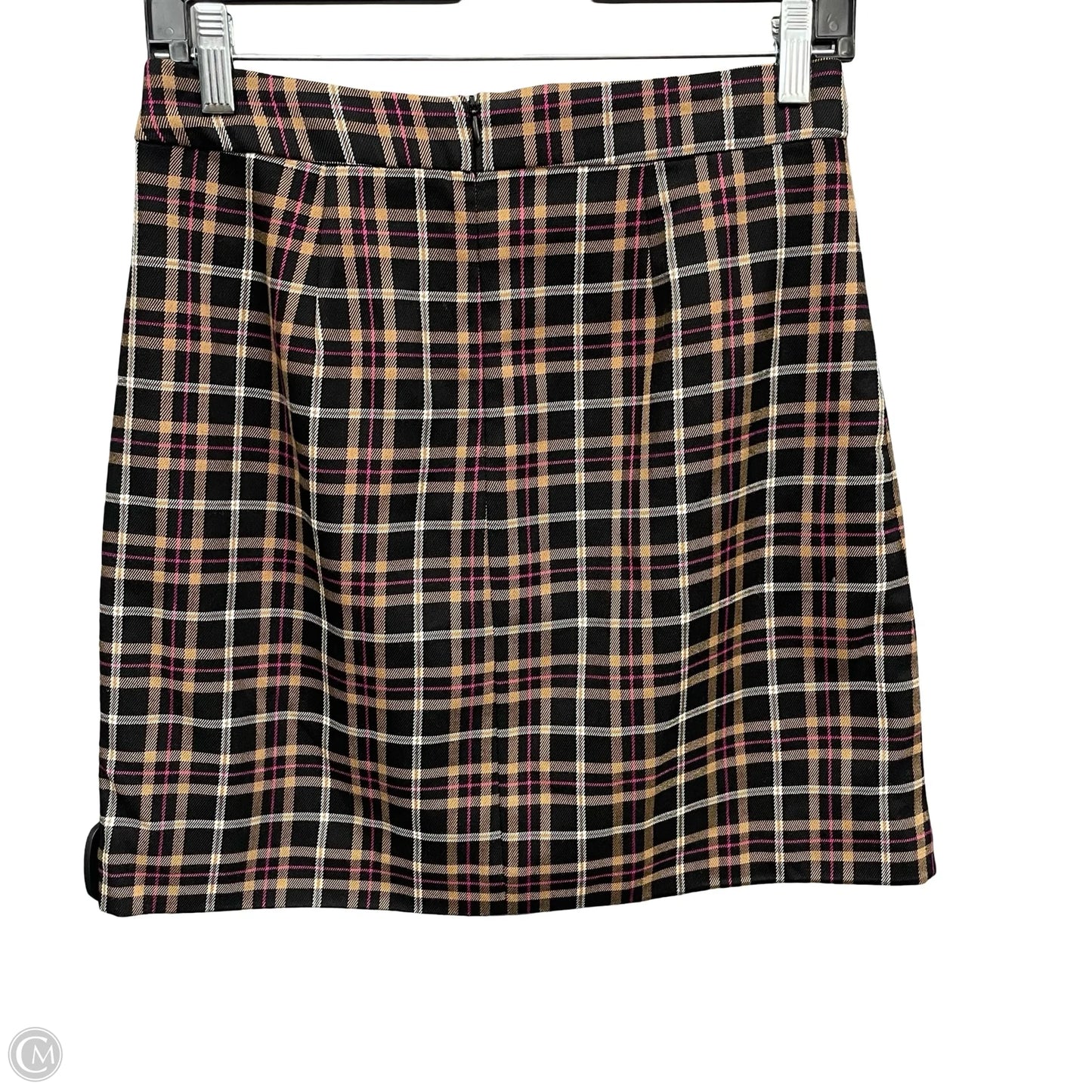 Skirt Mini & Short By Cece In Plaid Pattern, Size: 2