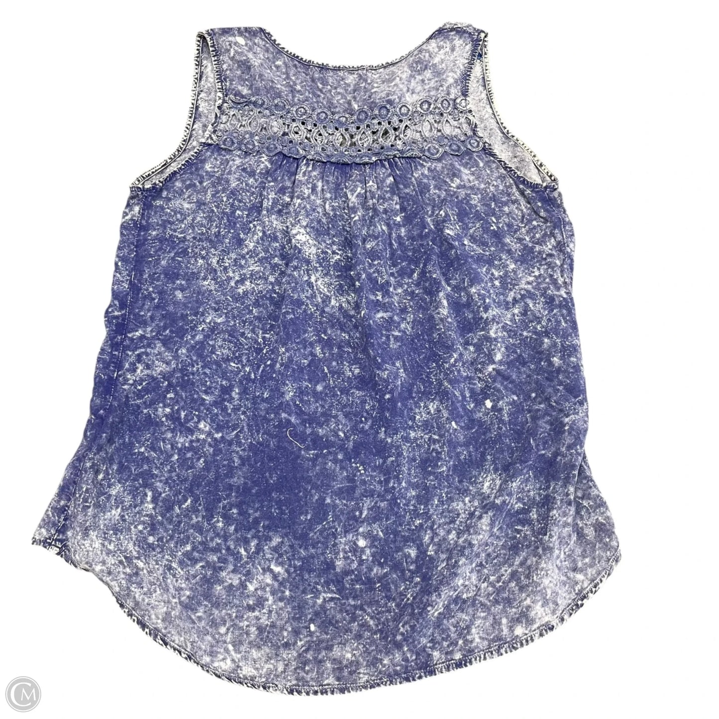 Top Sleeveless By Live And Let Live In Blue, Size: Lp